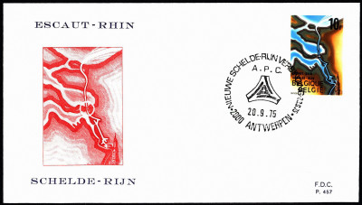 Belgia FDC 1975 Mi 1832 Inauguration Rijn-Scheldt canal [ANT